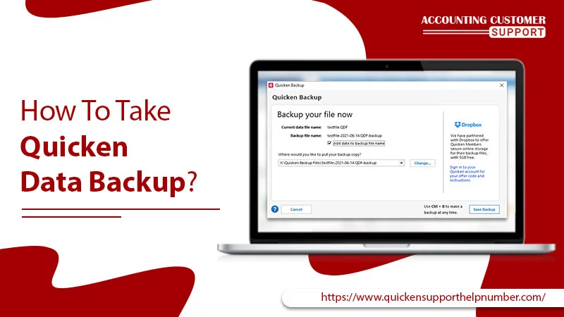 How To Take Quicken Data Backup