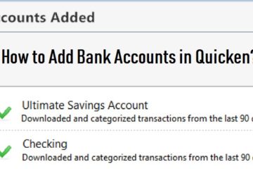 Add Bank Accounts in Quicken