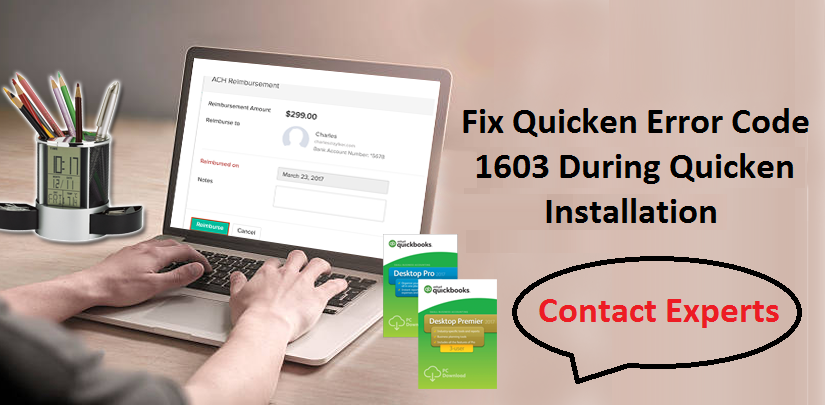 Quicken Error Code 1603 During Quicken Installation