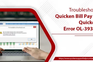 Quicken Bill Pay or Quicken Error OL-393-A