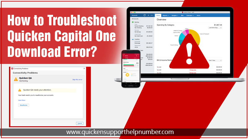 Quicken Capital One Download Error