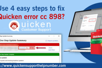 easy steps to fix Quicken error cc 898