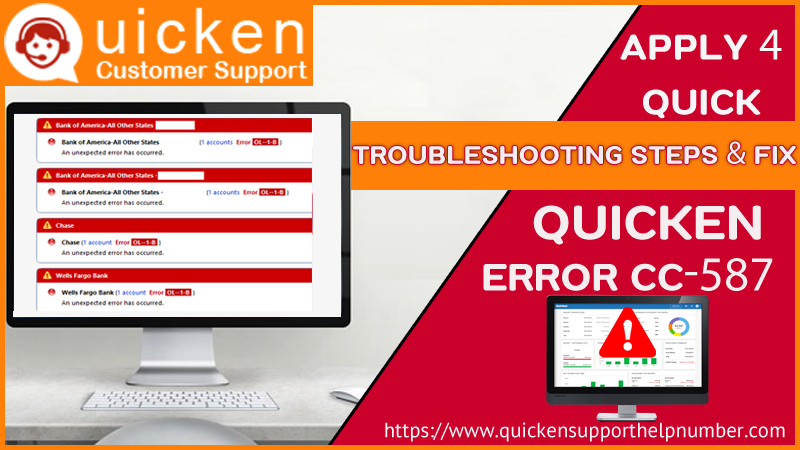Apply 4 Quick Troubleshooting Steps Fix Quicken Error Cc 587