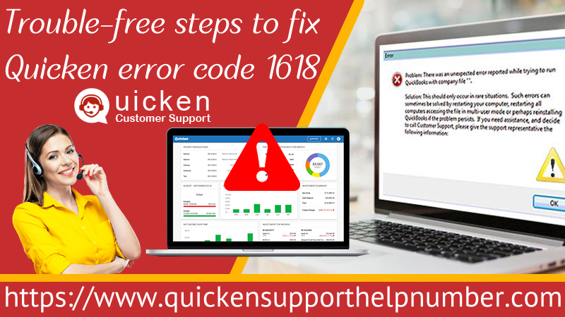 quicken error code 1618