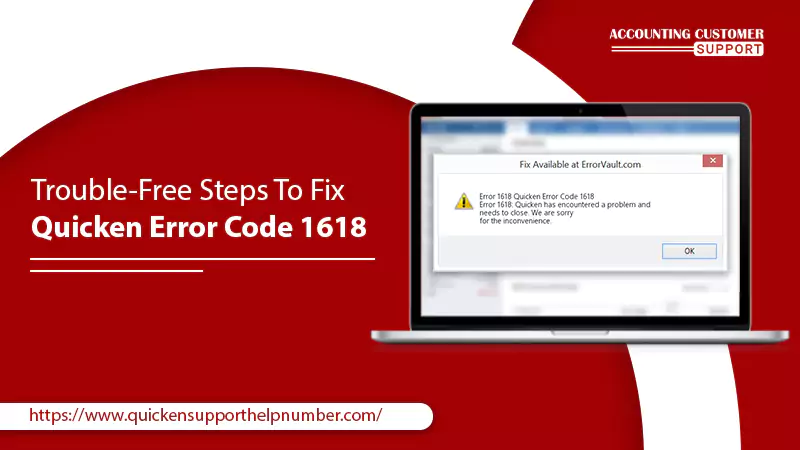 Quicken error code 1618