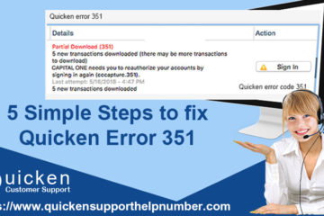 Fix Quicken Error 351