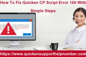 Fix Quicken CP Script Error 160