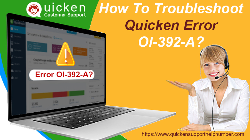 Troubleshoot Quicken Error Ol-392-A