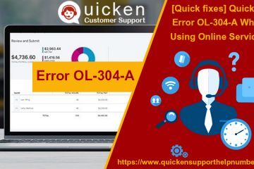 Quick Fix Quicken Error OL-304-A