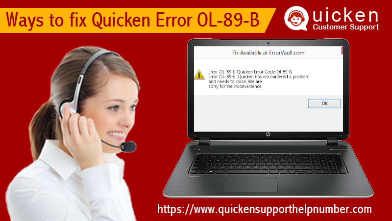 fix Quicken Error OL-89-B