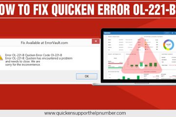 How to Fix Quicken Error OL-221-B