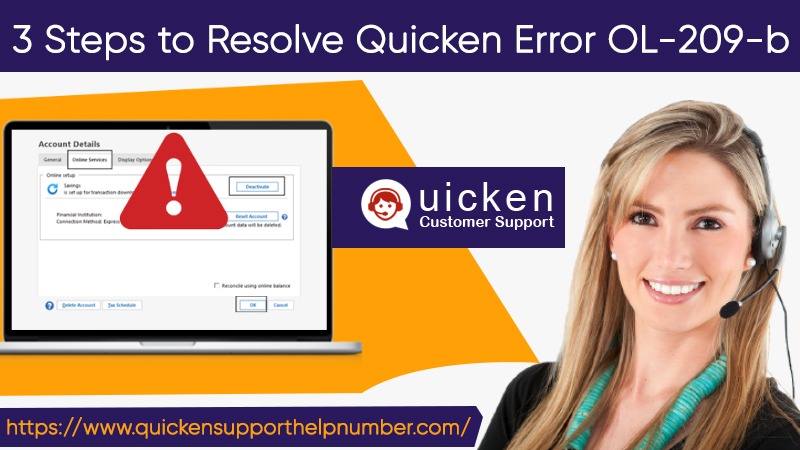 Resolve Quicken Error OL-209-b