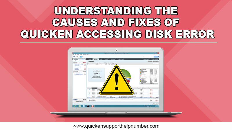 Quicken accessing disk error