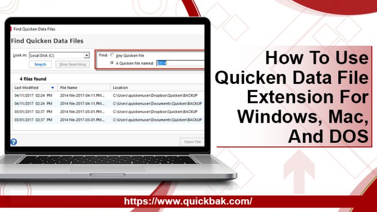 Quicken Data File Extension